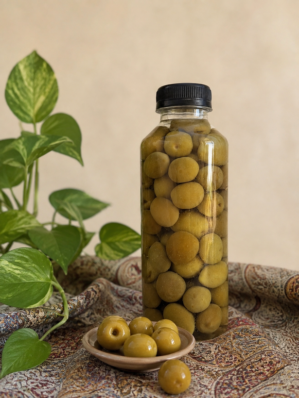زیتون ویژه درشت معطر وزن ۵۰۰ و ۱۰۰۰ گرم شهتاک
