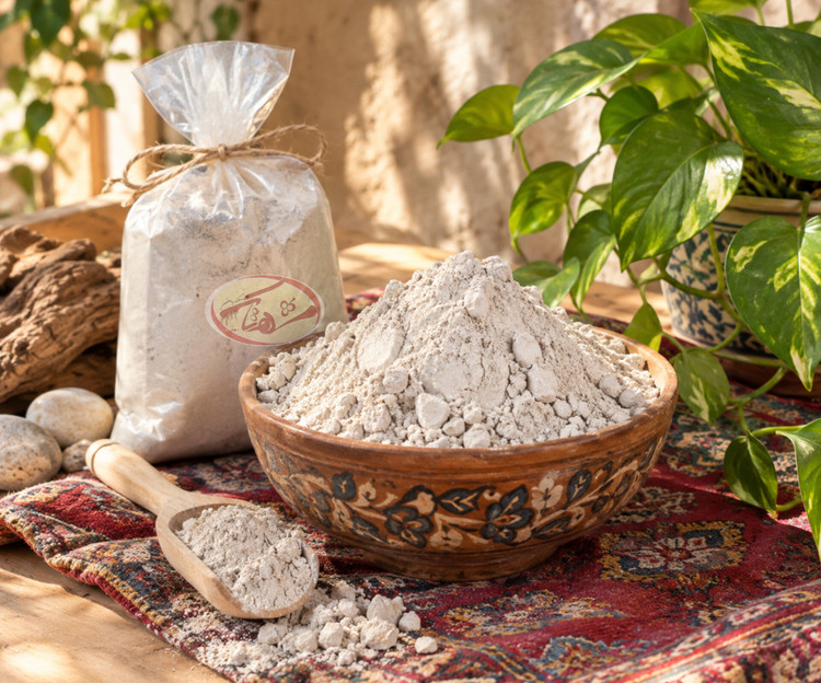 خاک سفید زلال سازی آب انگور 10۰۰گرم شهتاک